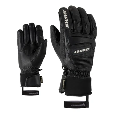 Obrázek Ziener Dospělí Guard GTX Grip PR lyžařské rukavice/zimní sporty vodotěsné, prodyšné, Gore tex, Primaloft, kůže, závodní běh, černá (černá), 11