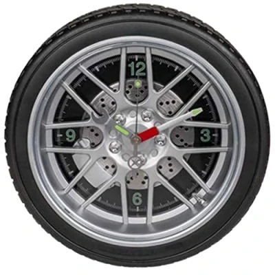 Obrázek Out of the Blue 79/3020 Tyre with 16 LED Wall Clock 35 cm