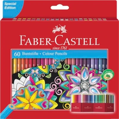 Obrázek Faber Castell pastelky Castle, 60dílná sada pastelek v krabičce z kartonu