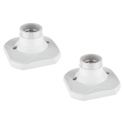 Obrázek ledscom.de 2 kusy stropního svítidla/objímky žárovky ELEKTRA, porcelán, bílý, 1x E27 max. 60 W
