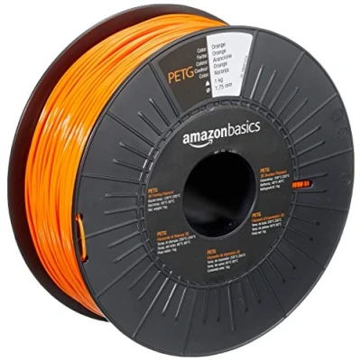 Obrázek Amazon Basics 3D tiskáren z PETG plastu, 1,75 mm, oranžová, cívka 1 kg