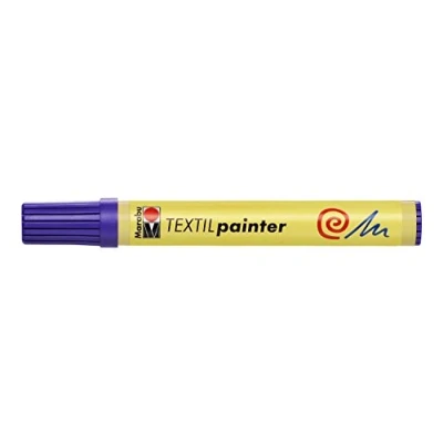 Obrázek Marabu 01170003251 Textilní Painter fialová 251, tloušťka linky cca 2 4 mm, tužka na textil pro světlé látky, vodní bázi, měkká rukojeť, omyvatelná do 60 C, stálobarevná, jednoduchá aplikace