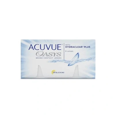 Obrázek ACUVUE OASYS kontaktní čočky 2týdenní pro den a noc s 3 dpt BC 8. 4 UV ochrana, ochrana před vysoušením extrémně pohodlné nošení 6 čoček