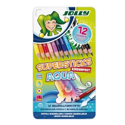 Obrázek JOLLY Pastelka Supersticks dětská slavnost AQUA, 12dílné pouzdro