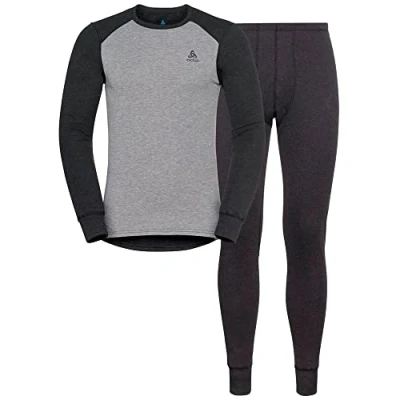Obrázek Odlo Pánské funkční spodní prádlo sada Active Warm Eco, dark grey melange šedá melanž, L