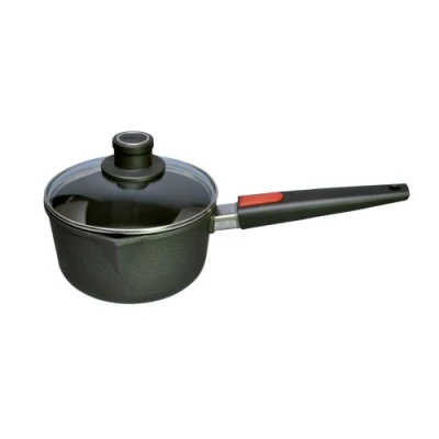 Obrázek Woll Nowo titanový hrnec se skleněnou poklicí v krabici, Ø 18 cm, výška 10 2,0 litru, 2 bočními rukojeťmi vhodný pro keramian, plyn, elektrické, halogen nevhodné indukci, nepřilnavá