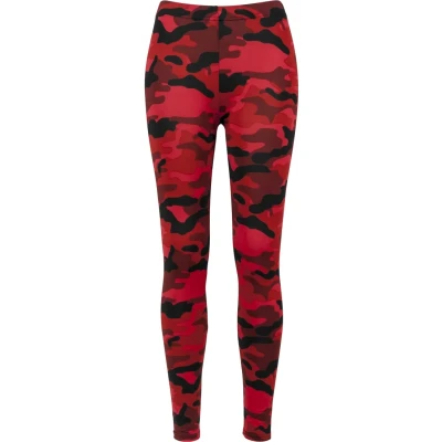 Obrázek Urban Classics Ladies camo Leggings Legíny, Ženy, Velikost: Small, Red