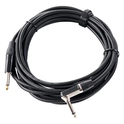 Obrázek Pronomic Stage INST A 6 jack kabel (6,3 mm úhlový konektor, pro kytary/nástroje, délka m) černý