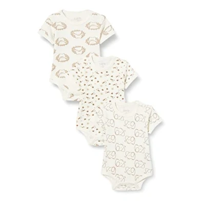 Obrázek Care Unisex Baby Bodysuit (balení 3 ks), Offwhite (200)