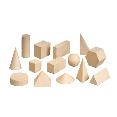 Obrázek 14 Geometrische Figuren Körper Set 1. 4. Klasse aus stabilem zertifiziertem RE Wood® Made in Germany