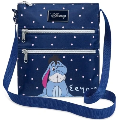Obrázek Disney Stitch kabelka dívčí teenager dámská taška přes rameno, se zipem &amp; nastavitelný popruh, Námořnická modrá