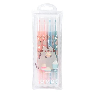 Obrázek Grupo Erik Zvýrazňovač pastelové pastelky Pusheen fixy duální hroty 4 zvýrazňovací pero, SSGE001