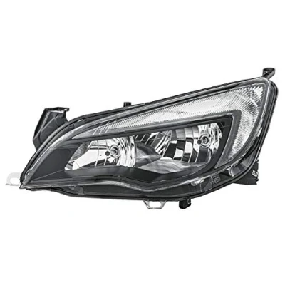 Obrázek HELLA 1EG 010 011 611 FF/halogenový světlomet pro mj. Opel Astra J (P10) černý ECE pravostranný provoz levý