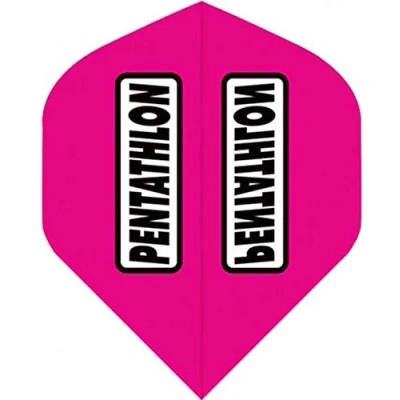 Obrázek abcdarts Unisex dospělí Pentatlon Classic Dart Flights, růžové, klasické EU