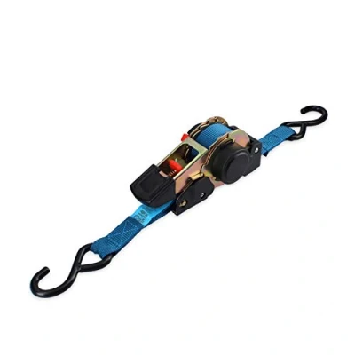 Obrázek Ferrestock FSKCOS002 Spanngurt mit Ratsche, verstärkte Stahlhaken und automatisches Pick up System, blau
