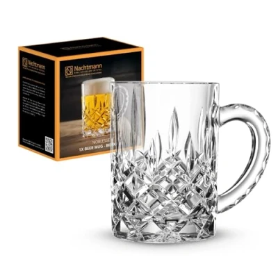 Obrázek Spiegelau &amp; Nachtmann, pivní džbán s broušenou dekorací, křišťálové sklo, 600 ml, 0095635 0 Noblesse