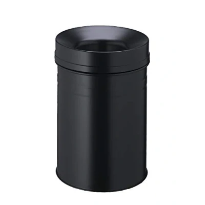 Obrázek Durable Koš na papír Safe+ kulatý 15 litrů, černý, 332501