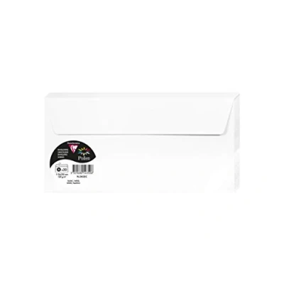 Obrázek Clairefontaine 5435C Dopisní obálky DIN dlouhé 120 g/m² VE=20 kusů bílé