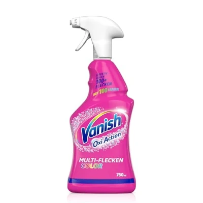 Obrázek Vanish Oxi Action předprací sprej Color 1 x 750 ml účinný proti 100+ druhům skvrn odstraňovač pro předúpravu pestrého prádla