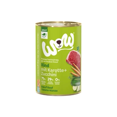 Obrázek Konzerva WOW Adult hovězí s karotkou 400g