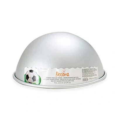 Obrázek DECORA 0062957 BACKFORM HALBKUGEL AUS ELOXIERTEM ALUMINIUM Ø 22 X H 11 CM