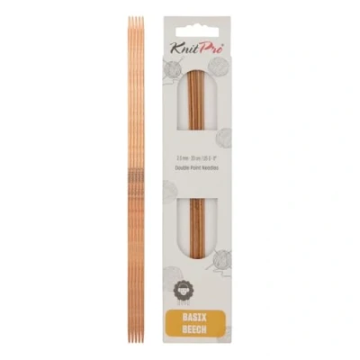 Obrázek Knit Pro Basix Birke Nadelspiele 20 cm 2,00 mm