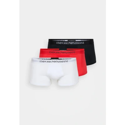 Obrázek Emporio Armani Trunk 3 PACK Boxerky, Muži, Velikost: Medium, White/red/black
