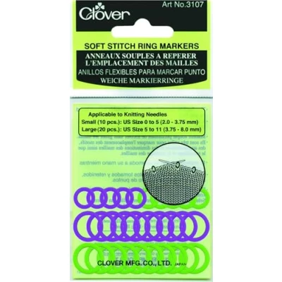 Obrázek Clover Marker Ringe, Plastic, fialová/zelená, Jedna velikost, 30