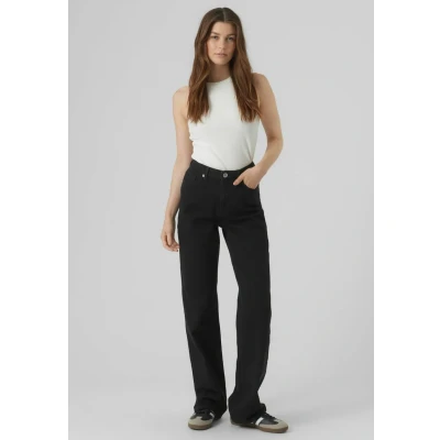 Obrázek Vero Moda HIGH Waist Džíny Straight Fit, Ženy, Velikost: 28x34, Black