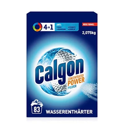 Obrázek Calgon 4 v 1 Power prášek změkčovač vody proti usazeninám vodního kamene, nečistotám a korozi pračce zabraňuje nepříjemným pachům x 2,075 kg