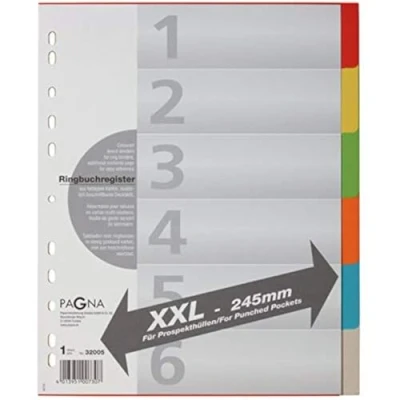 Obrázek Pagna desky 32005 20 registrační, A4, XXL, 6dílná, 6 0 barevný