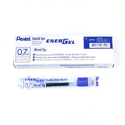 Obrázek Liquid gelový náhradní náplň kovová špička, modrá, tloušťka tahu 0,35 mm, 0,7 mm kuličkový hrot