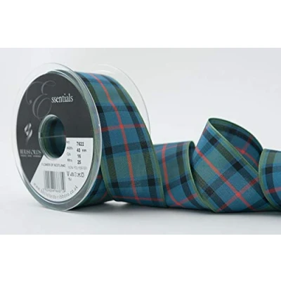 Obrázek Berisfords Polyester Tartan, barevný vzor Flower Of SCOTLAND, 40 mm