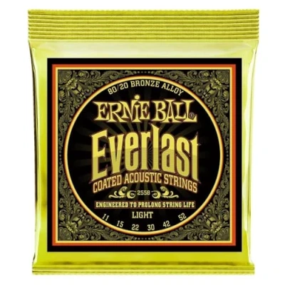 Obrázek Ernie Ball Everlast Light Coated 80/20 bronzové struny akustické kytary, tloušťka 11 52