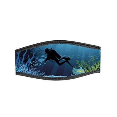 Obrázek Best divers Uhrenarmband Maske aus Neopren, doppelt Klettverschluss, Abyssi