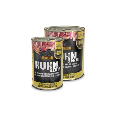 Obrázek Konzerva BELCANDO kuře &amp; kachna s prosem mrkví 400g