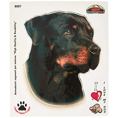 Obrázek 4R Quattroerre.it 8007 Sticker Aufkleber Hund Rottweiler, 13.5 x 16 cm