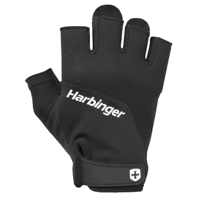 Obrázek Harbinger Training Grip Gloves, Handschuhe zum Schwergewichtheben für besseren Handflächenschutz, Large, Unisex, Schwarz