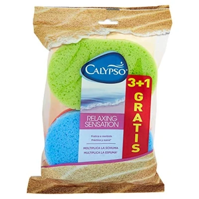 Obrázek Calypso Relaxing Sensation, Schwamm Weich Vervielfacht die Schaum 4 Schwämme [1 Packung]