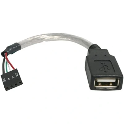 Obrázek StarTech. com 15 cm USB 2.0 Kabel zdířka a na Mainboard 4pin header zdířka/zdířka Pinheader 4pinový