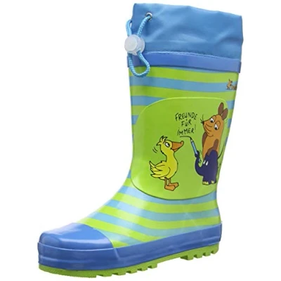 Obrázek Playshoes Unisex dětské gumové holínky myš &amp; slon, modrá