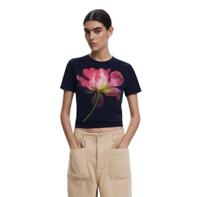 Obrázek Desigual Triko s potiskem, Ženy, Velikost: XS, Blue