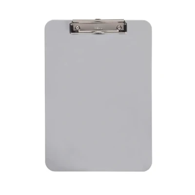 Obrázek MAUL Clipboard A4 Psací prkno z plastu ve formátu DIN klipboard k zavěšení moderní svorka pro uložení papíru do kanceláře, kuchyně a dílny šedá