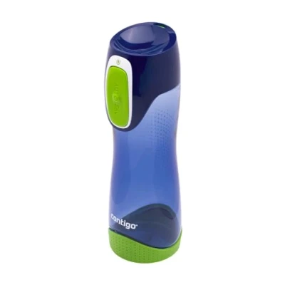 Obrázek Contigo láhev na pití Swish Autoseal, velká plastová vodu bez obsahu BPA, 100% zabezpečená proti vytečení s automatickým zablokováním, sport, školku, kita, školu, 500 ml