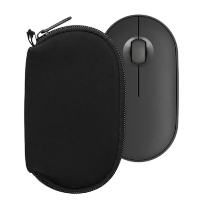 Obrázek kwmobile pouzdro kompatibilní s Logitech Pebble Mouse 2 M350s / M350 Neoprénové pro PC ochranné počítač myš taška neoprenové černé