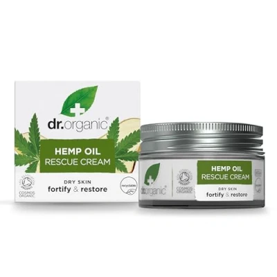 Obrázek Dr. Organic Crema Rescate 24H; aceite de Cañamo 50 ml