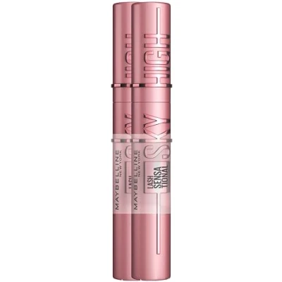 Obrázek Maybelline New York černá řasenka pro extrémně dlouhé řasy, Lash Sensational Sky High Mascara dvojité balení, Very Black, 2 x 7,2 ml