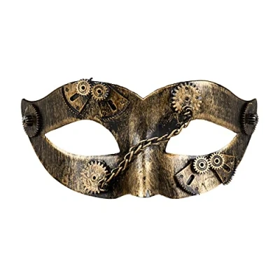 Obrázek Boland 54521 Oční maska Gearpunk pro steampunk kostýmy, masopustní příslušenství ke kostýmu na karneval, Halloween a tématickou party, vícebarevné