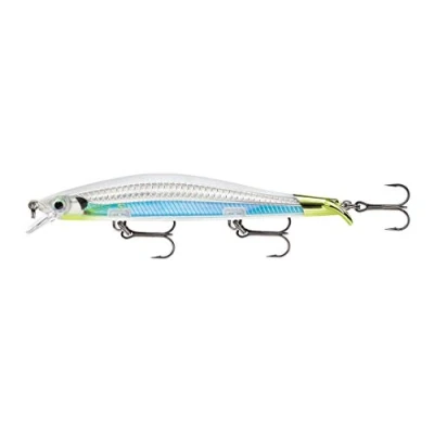 Obrázek Rapala Unisex Adult Ripstop Angelköder Angelzubehör mit Zweiteiliger Tauchschaufel Süßwasser Spinnköder Lauftiefe 1,3 1,6m Fischköder 12cm, 14g Hergestellt in Estland Albino Shiner