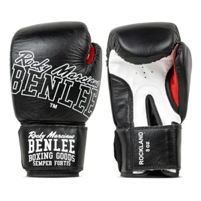 Obrázek BENLEE Rocky Marciano Rockland boxerské rukavice, černá/bílá, 10 oz